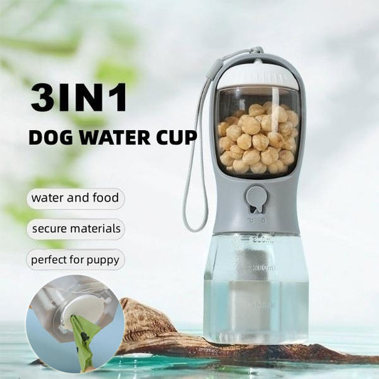 All-in-One Portable Pet Cup: Drink, Eat & Clean!